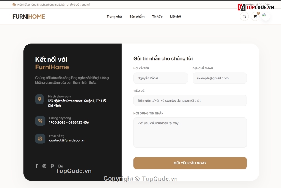 web nội thất,web đồ nội thất,web bán nội thất